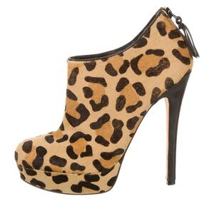 House of Harlow 1960 Leopard Print 🐆 Ankle Boots - Sexy Stiletto Platform Heel